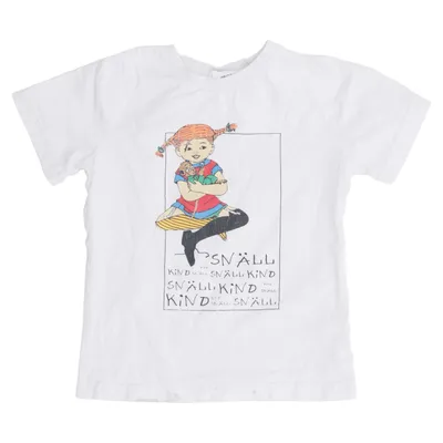 T-shirt (Wit, Meerkleurig) van Pippi Långstrump Katoen