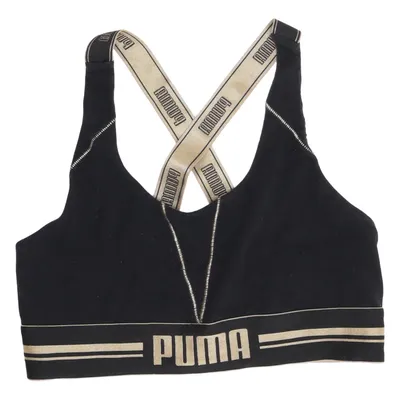Sports bra (Black, Gold) from Puma