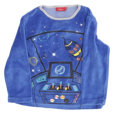 Pajamas (Blue, Gray) from Tissaia Cotton, Polyester