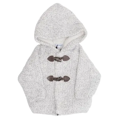 Duffle coat (Gray, White) from Vertbaudet Acrylic, Cotton, Polyamide, Polyester, Wool