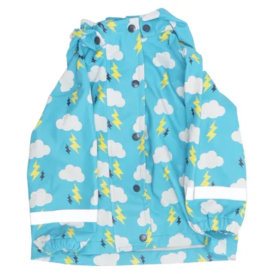 Regnjakke (Blå, Flerfarvet) fra Fred's World by Green Cotton Polyester, Polyurethan