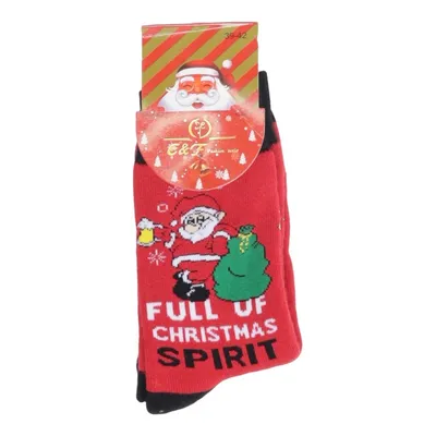 Socks (Red, Multicolored) from E & F Cotton, Elastane, Polyamide