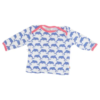 Long sleeve T-shirt (White, Blue, Red) from Loud + Proud Organic cotton