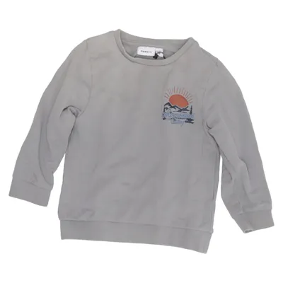 Sweatshirt (Grau) von Name It Elasthan, Bio-Baumwolle