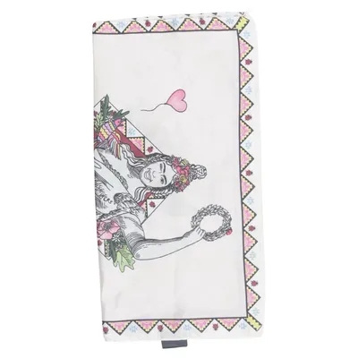 Handkerchief (White, Multicolored) from Topteam Polyester