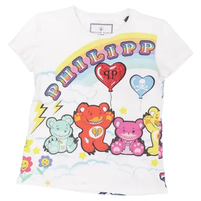 T-shirt (Vit, Flerfärgad) från Philipp Plein Junior