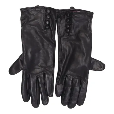 Lederhandschuhe (Schwarz) von Etienne Aigner Kaschmir, Leder