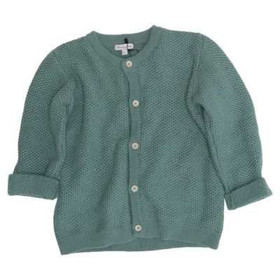 Kofta (Grön) från Moulin Roty Kashmir, Bomull, Merinoull, Polyamid, Viskos