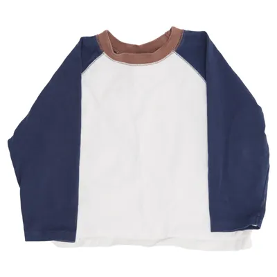 Baseball T-shirt (White, Blue, Brown) from Zara