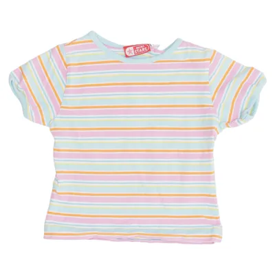 T-shirt (Rose, Bleu, Multicolore) de Mini Stars Coton, Élasthane