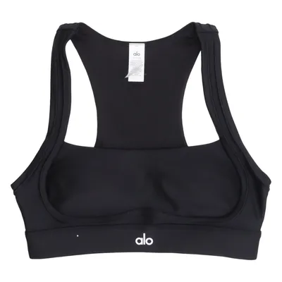 Sports bra (Black) from Alo Elastane, Polyester
