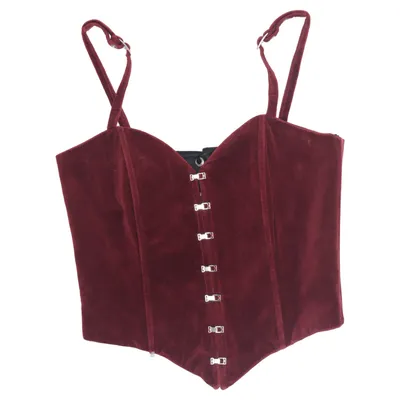 Bustier (Röd) från Laughing Vampire Polyester