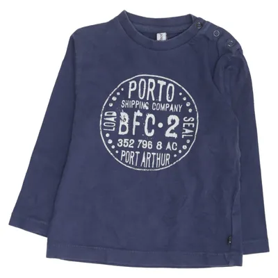 T-shirt à manches longues (Bleu) de Babyface Coton
