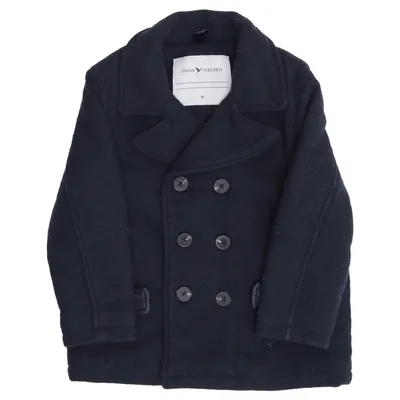 Pea coat (Blue) from Jonas Nielsen Acrylic, Polyamide, Recycled polyester, Viscose, Wool