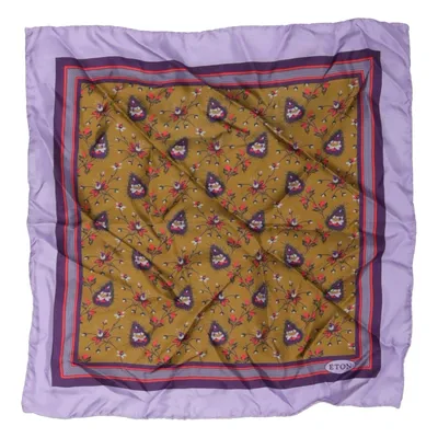 Mouchoir (Violet, Vert, Multicolore) de Eton Soie
