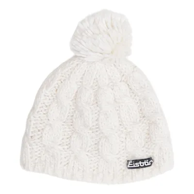 Bobble hat (White) from Eisbär Acrylic, Polyester, Wool
