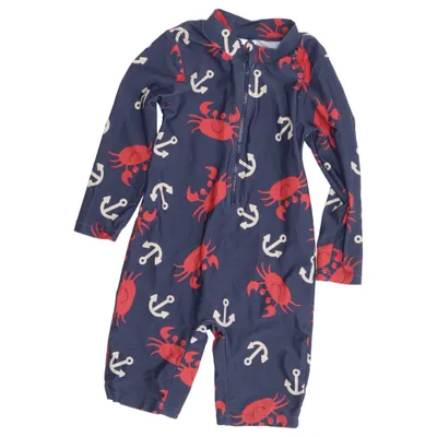 Rompers (Blue, Red, Beige) from Pusblu Elastane, Polyamide, Polyester