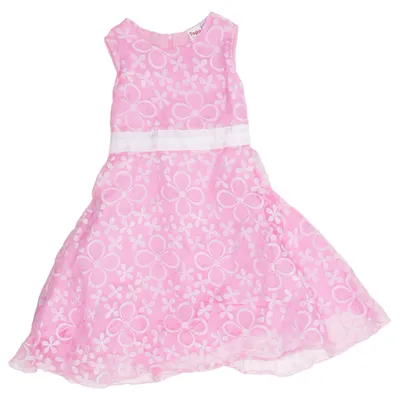 Dress (Pink, White) from Topo Cotton, Polyester