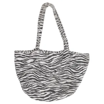 Stofpose (Sort, Hvid) fra Zara Bomuld, Polyester