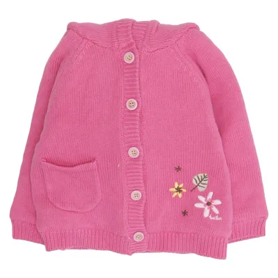 Cardigan (Pink, White) from Tuc Tuc Acrylic, Cotton