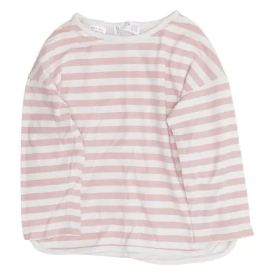 T-shirt à manches longues (Rose, Blanc) de Mango Coton