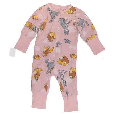 Rompers (Pink, Multicolored) from Disney x Polarn O. Pyret Elastane, Organic cotton