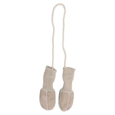 Mittens (Beige) from Fillikid Acrylic, Leather