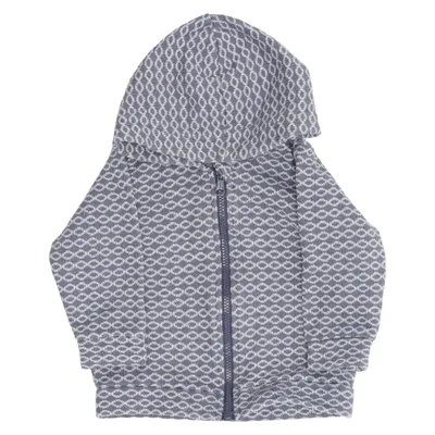 Huvtröja (Grå, Blå) från Benetton Baby Bomull, Polyester