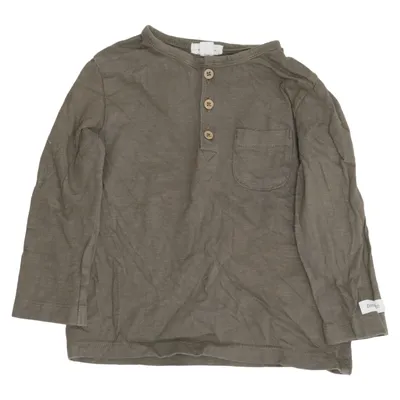 Henley shirt (Green) from Newbie by KappAhl Cotton