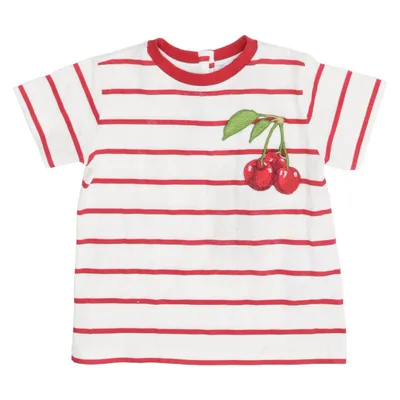 T-shirt (Wit, Rood) van Dolce & Gabbana Katoen, Viscose