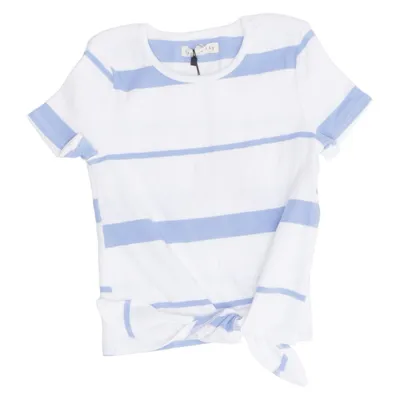 T-shirt (Blauw, Wit) van Copper key Katoen, Elastaan