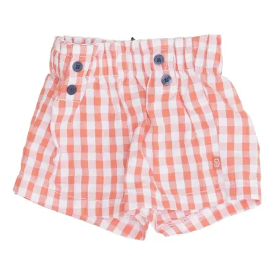 Short (Orange, Blanc) de Obaïbi Coton, Polyester