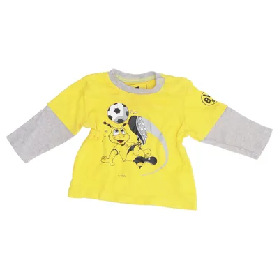 Long sleeve T-shirt (Yellow, Gray) from Borussia Dortmund Cotton
