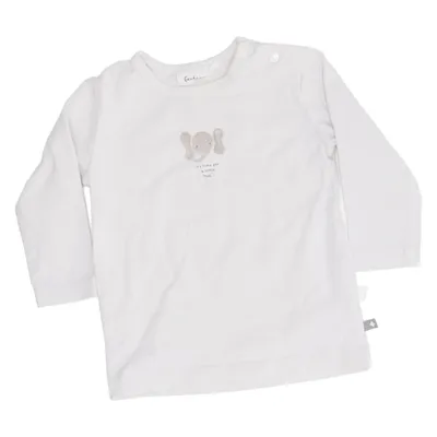 Langærmet t-shirt (Hvid) fra Feetje Elastan, Økologisk bomuld