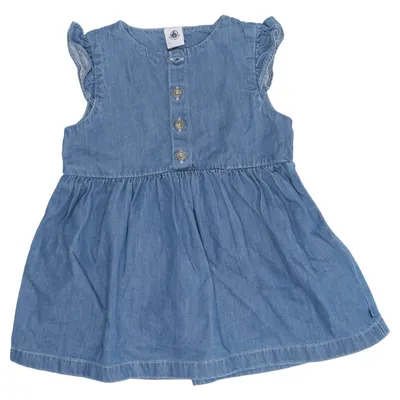 Denim jurk (Blauw) van Petit Bateau Katoen