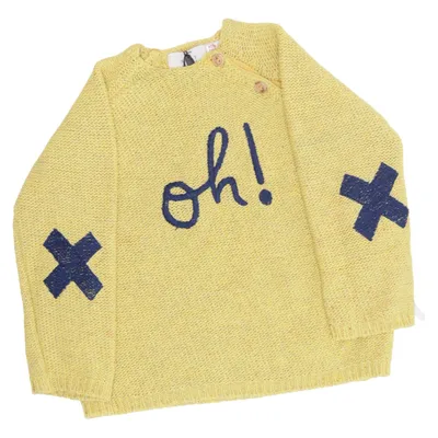 Sweater (Gul) fra Zara Knitwear Polyester, Silke, Viscose