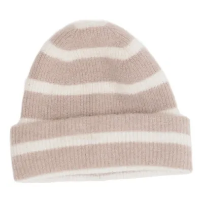 Beanie (Beige, White) from Arket Alpaca wool, Elastane, Polyester