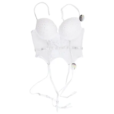Bustier (Vit) från Censored Elastan, Polyamid, Polyester