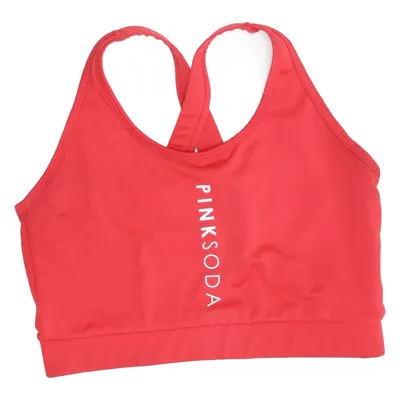 Sports-BH (Rød) fra Pink Soda Sport Elastan, Genanvendt polyester