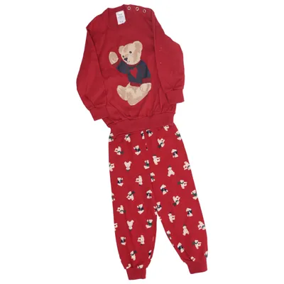 Pyjamas (Röd, Flerfärgad) från Calida Ekologisk bomull