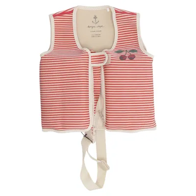 Swim vest (Red, Beige) from Konges Sløjd