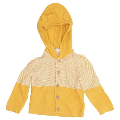 Cardigan (Yellow, White) from Lupilu Organic cotton