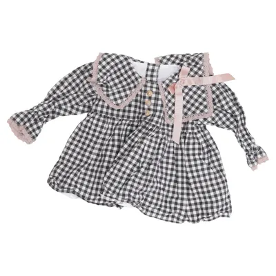 Dress (Black, White) from Valentina Cotton