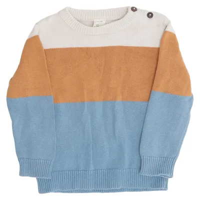 Sweater (Blå, Brun, Hvid) fra Alana Økologisk bomuld