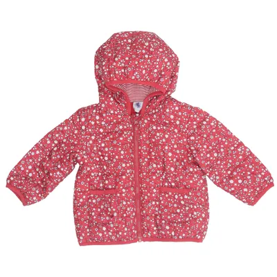 Vinterjakke (Rød, Hvid) fra Petit Bateau Bomuld, Polyamid, Polyester