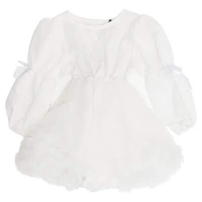 Robe de fille de fleur (Blanc) de Baci