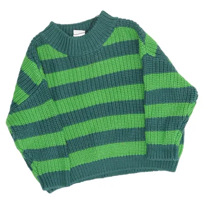 Sweater (Grøn, Blå) fra Hema Akryl, Økologisk bomuld