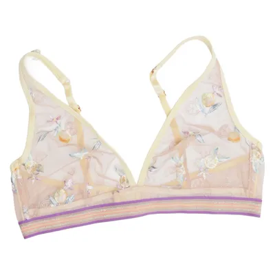 Bralette (Gul, Flerfärgad) från Mey Elastan, Polyester