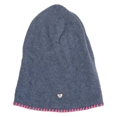 Beaniehue (Blå, Pink) fra Zwillingsherz Kashmir, Polyamid, Viscose, Uld