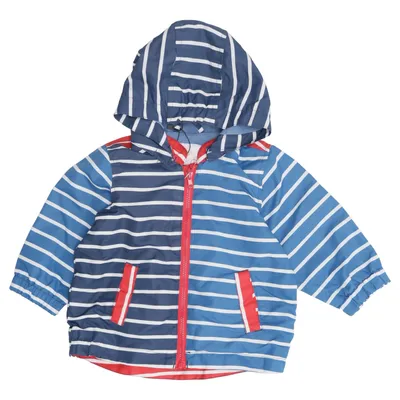 Rain jacket (Blue, White, Red) from Lindex Baby Cotton, Polyester